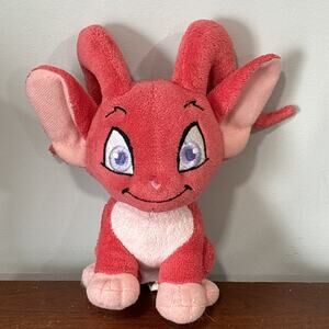 Neopets Red Acara Plushie Jakks Plush 2008 Keyquest Series Stuffed Toy